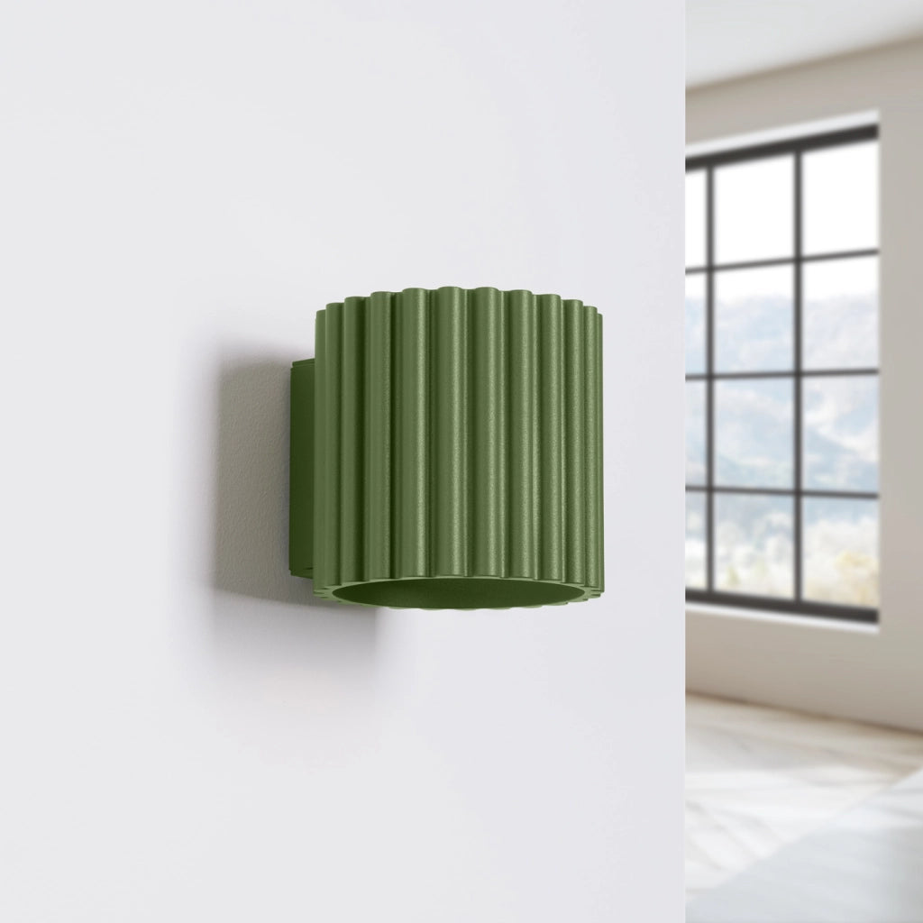 Lampada da parete AURA verde oliva G9