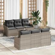 Set Divano da Giardino Grigio chiaro 55 x 55 x 37 cm polyrattan 3345592