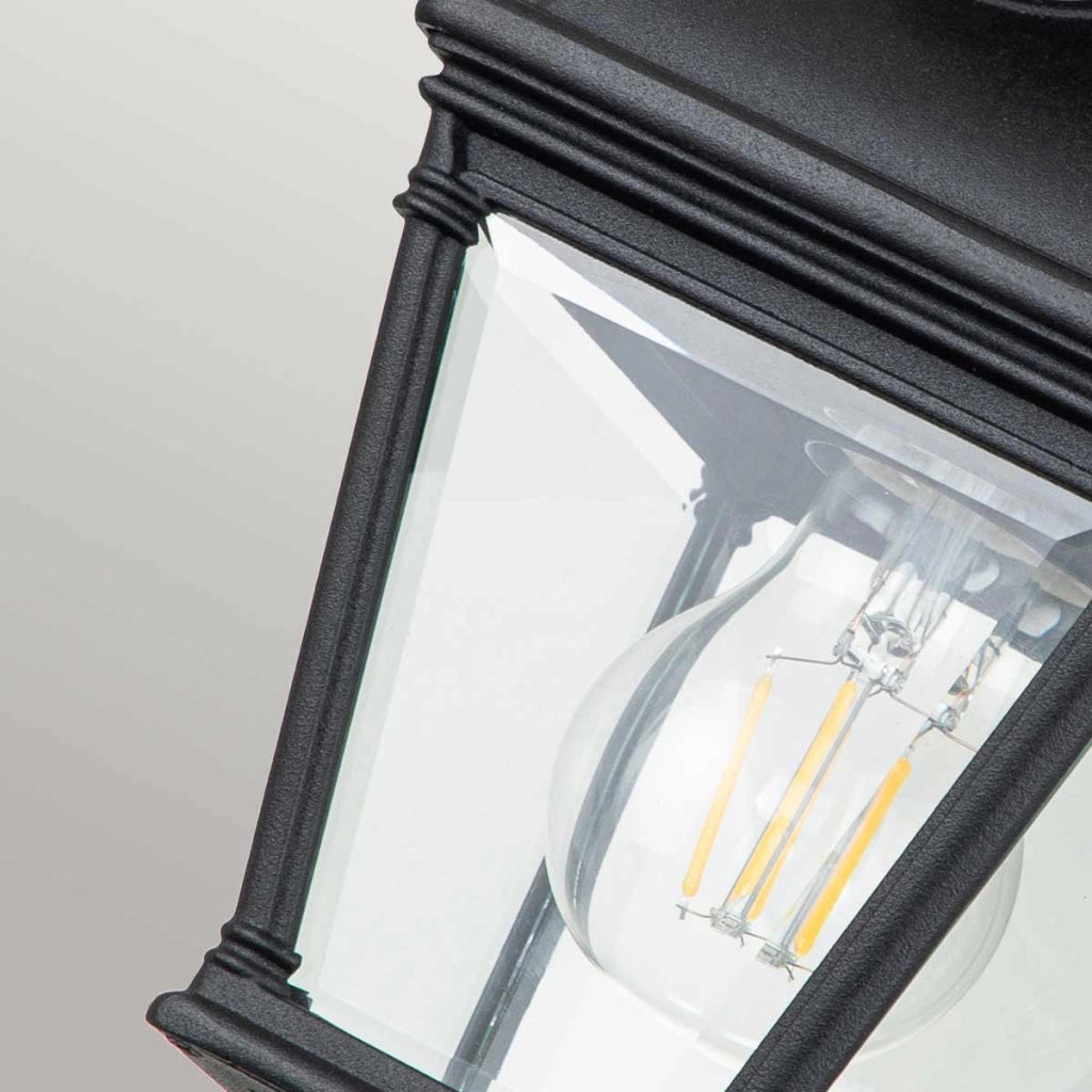 Plafoniera esterna classica Bayview Elstead E27 60W nera