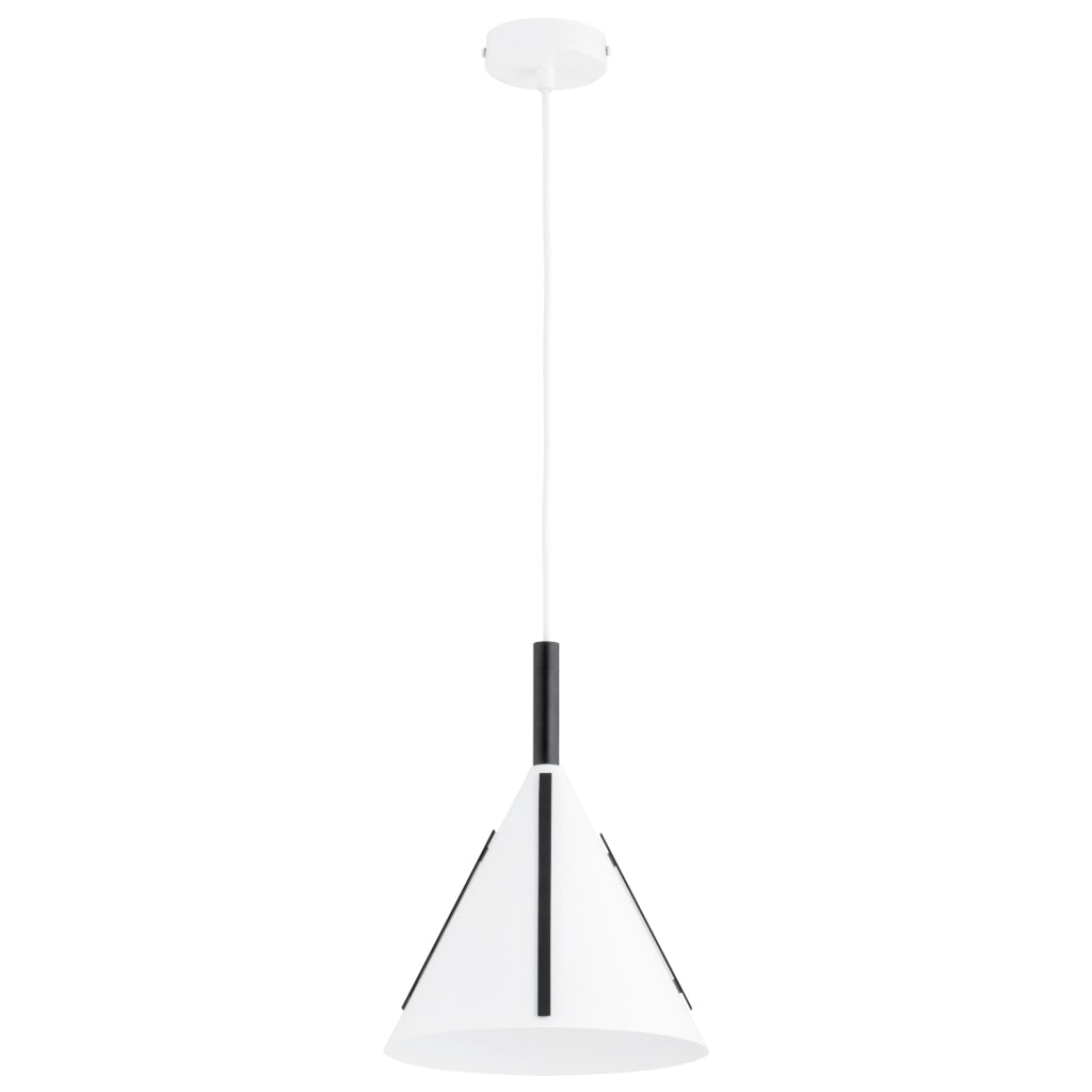Lampada a sospensione moderna cono bianco/nero E27 FALKO