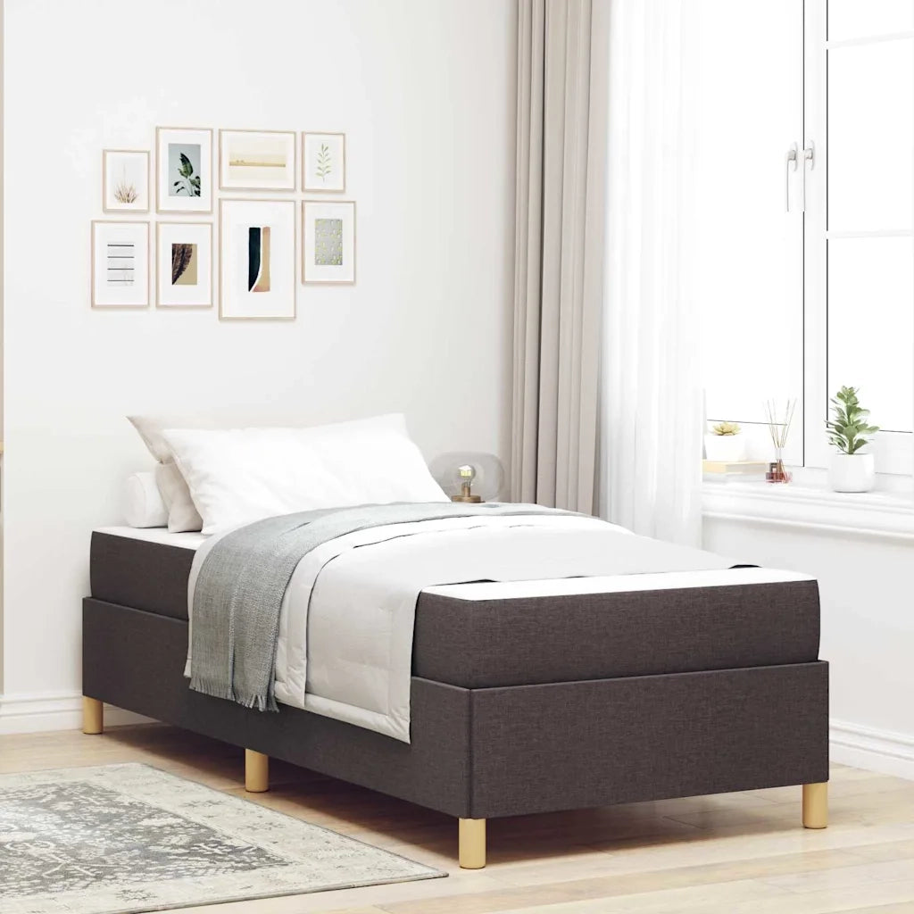 Struttura del letto Marrone Scuro 80 x 200 cm Tessuto 3398895