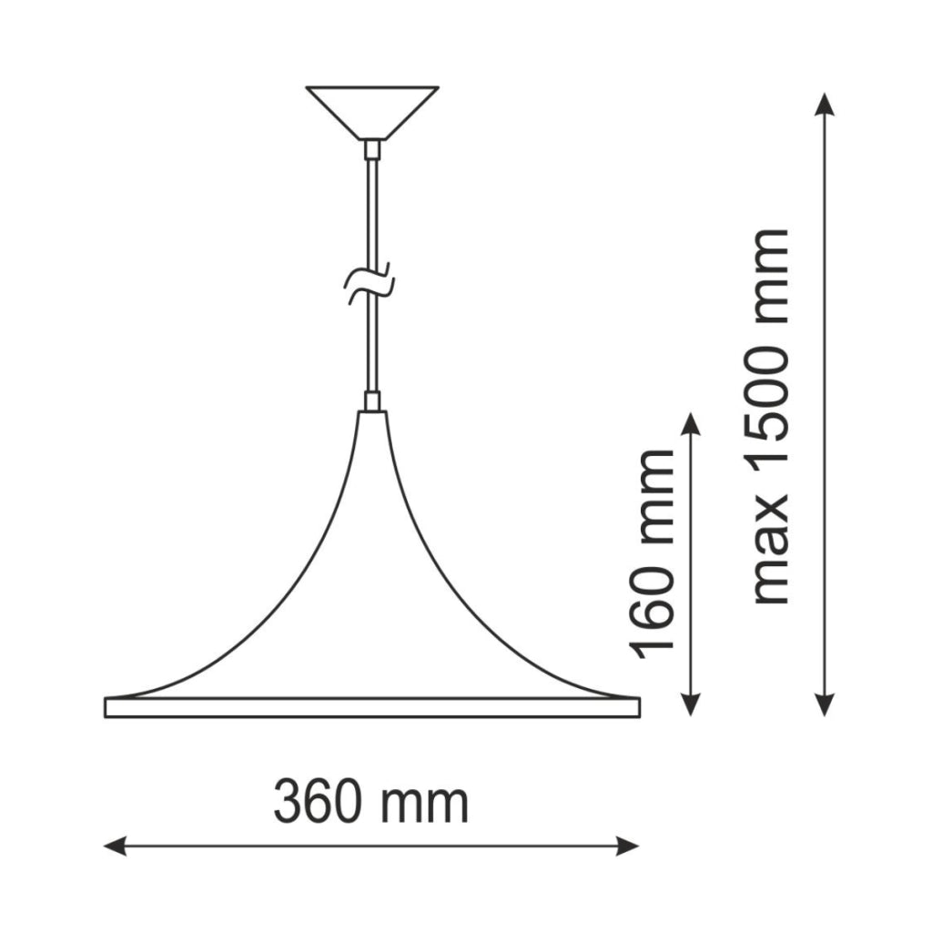 Lampada a sospensione Polux Modern bianco/oro E27 Ø36 cm