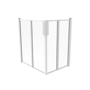 Box doccia 80X80 cm H.100 cm in polyglass