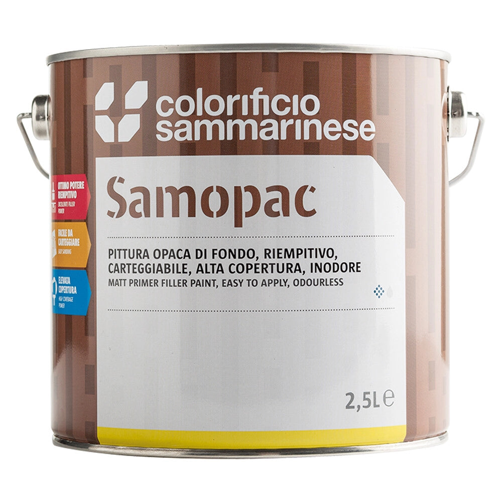 pittura opaca di fondo samopac lt0,5