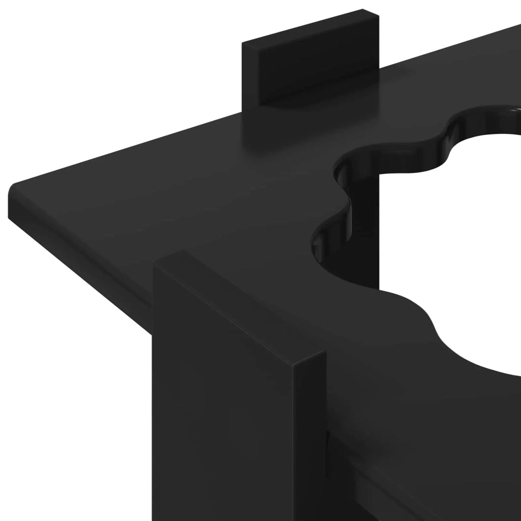Supporto per stecche da biliardo Legno ingegnerizzato Nero 8006783