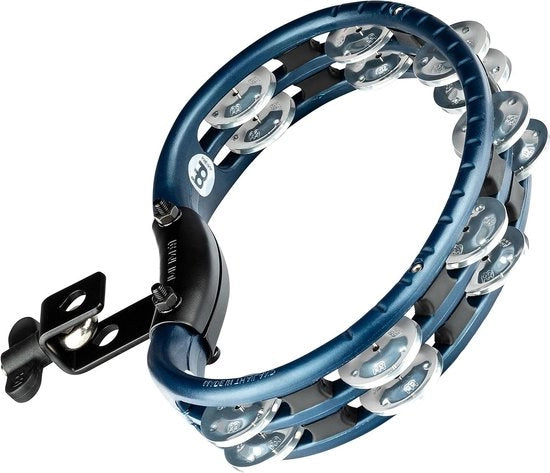 Tamburello (plastica ABS) con viti in alluminio (2 filettature) - montabile blu - TMT2A-B.