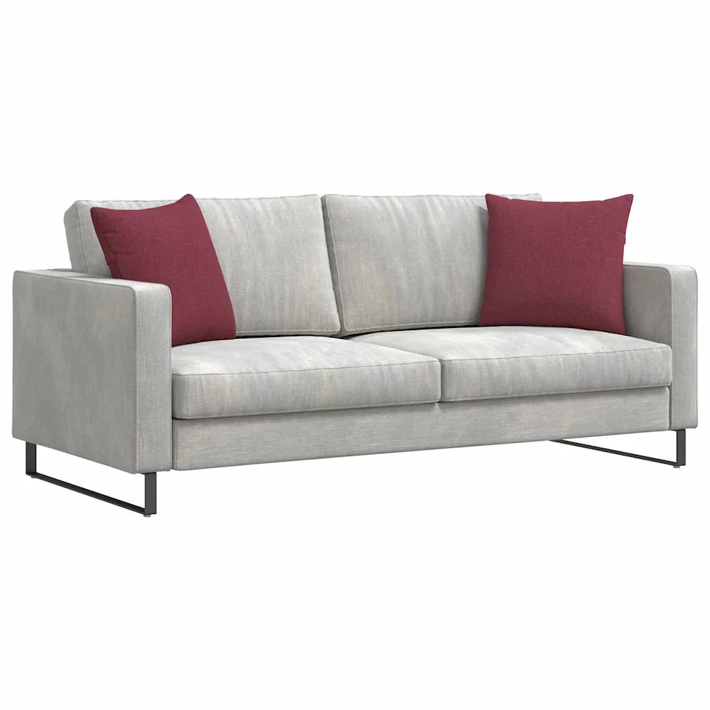 Cuscini da Divano 2 pcs Rosso Vino 45 x 45 cm Tessuto 42013914