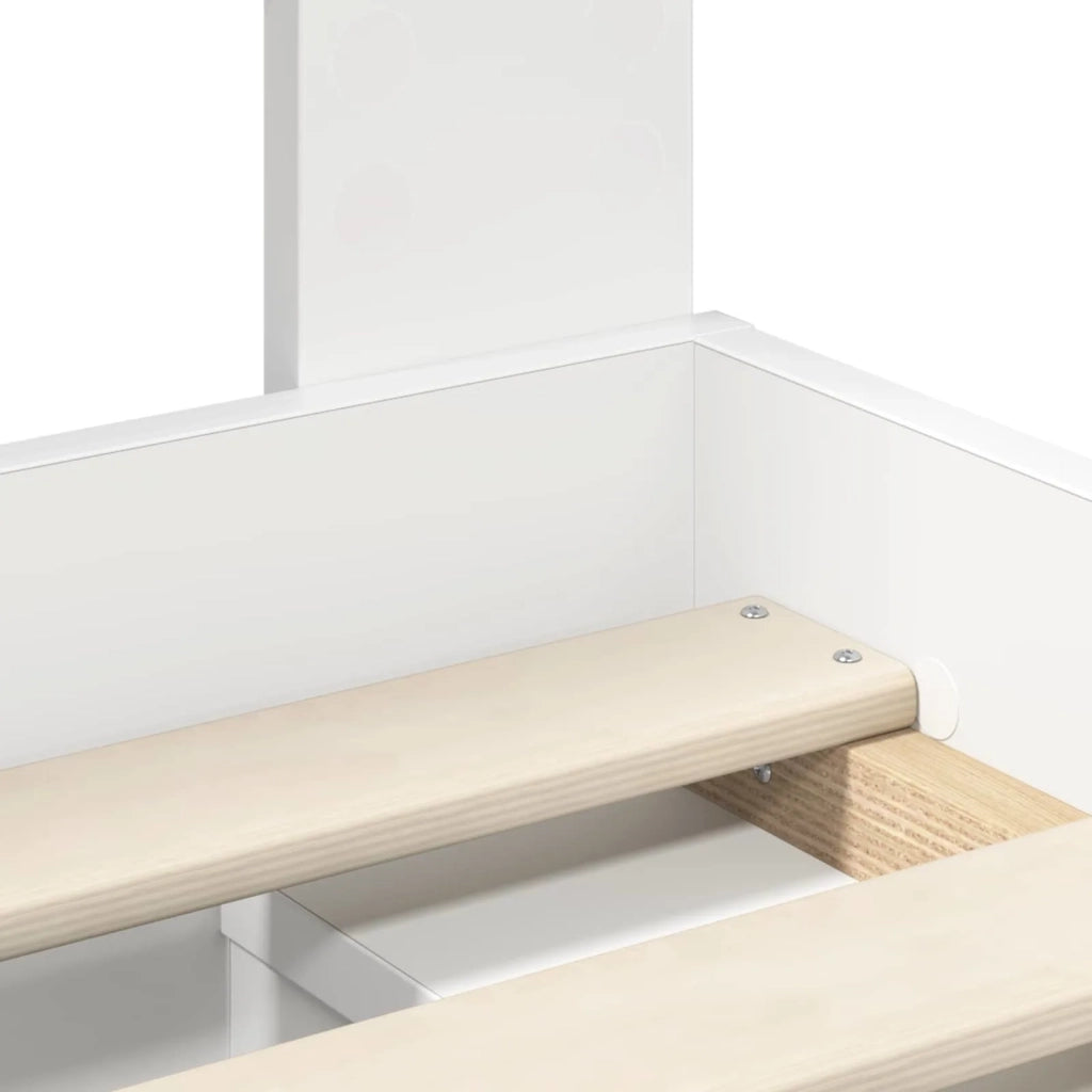 Struttura del letto Bianco 75 x 190 cm Pino massello 3411073