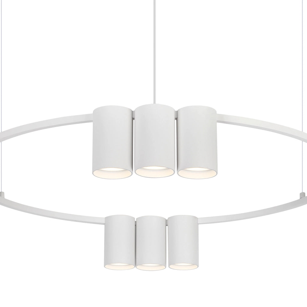 Lampadario Milagro Genesis bianco Ø60, 10 luci GU10