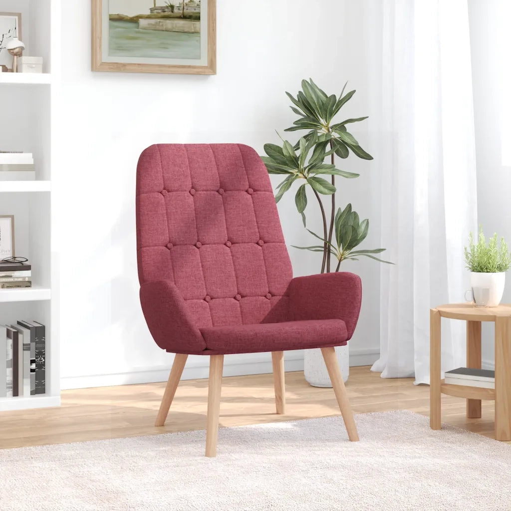 Sedia Relax Rosso Vino in Tessuto 4102649