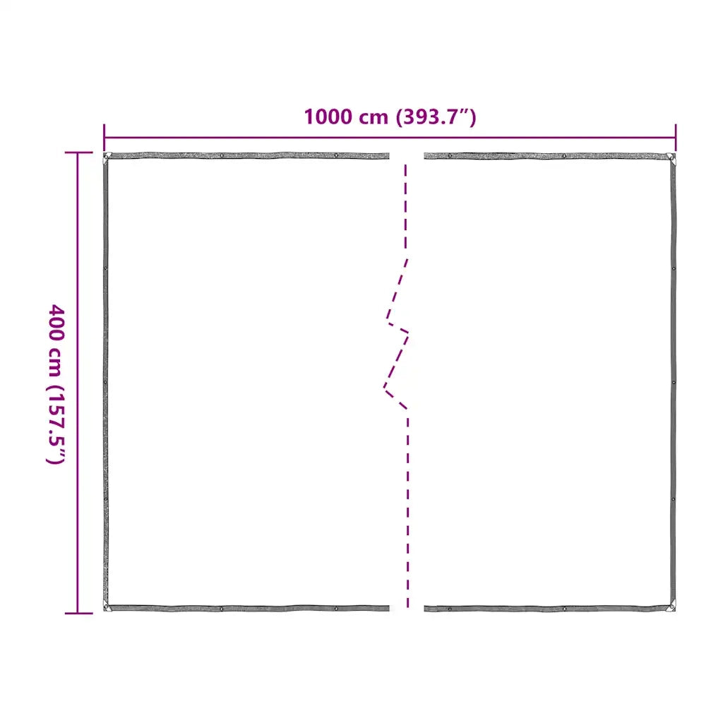 Telone Trasparente con Occhielli 4x10 m in Polietilene 4018566
