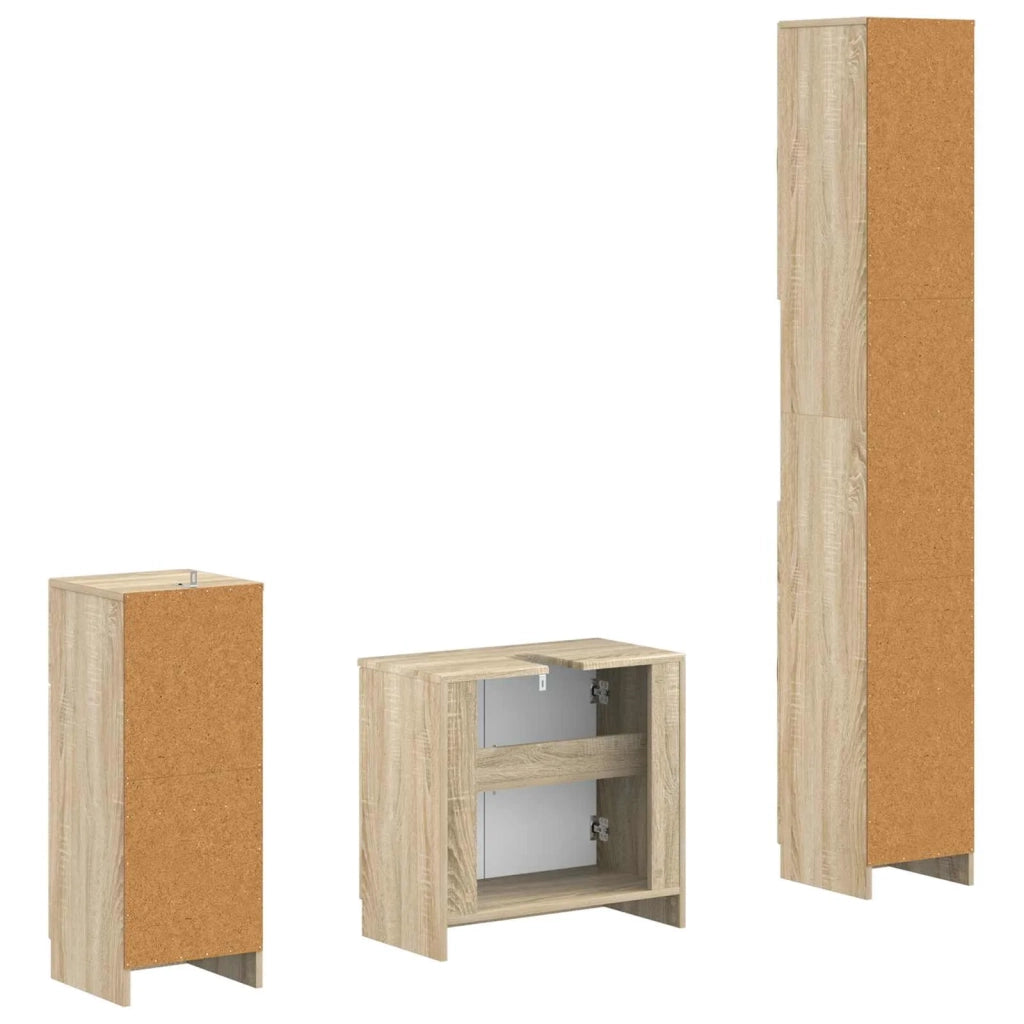 Set di armadietti da bagno in 3 pezzi UTRECHT 3417893