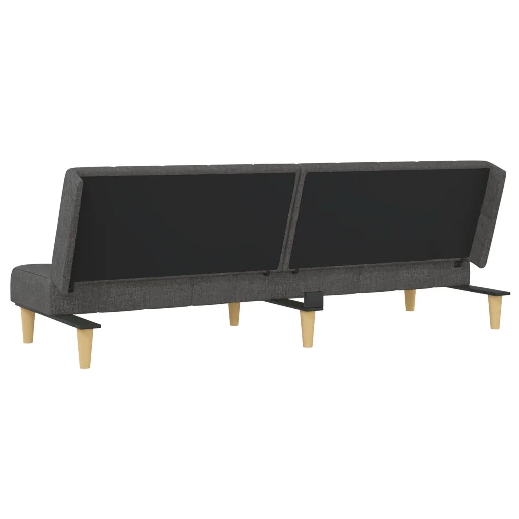 Divano letto | Sof¨¤ letto | Letto singolo a 2 Posti Grigio Scuro in Tessuto