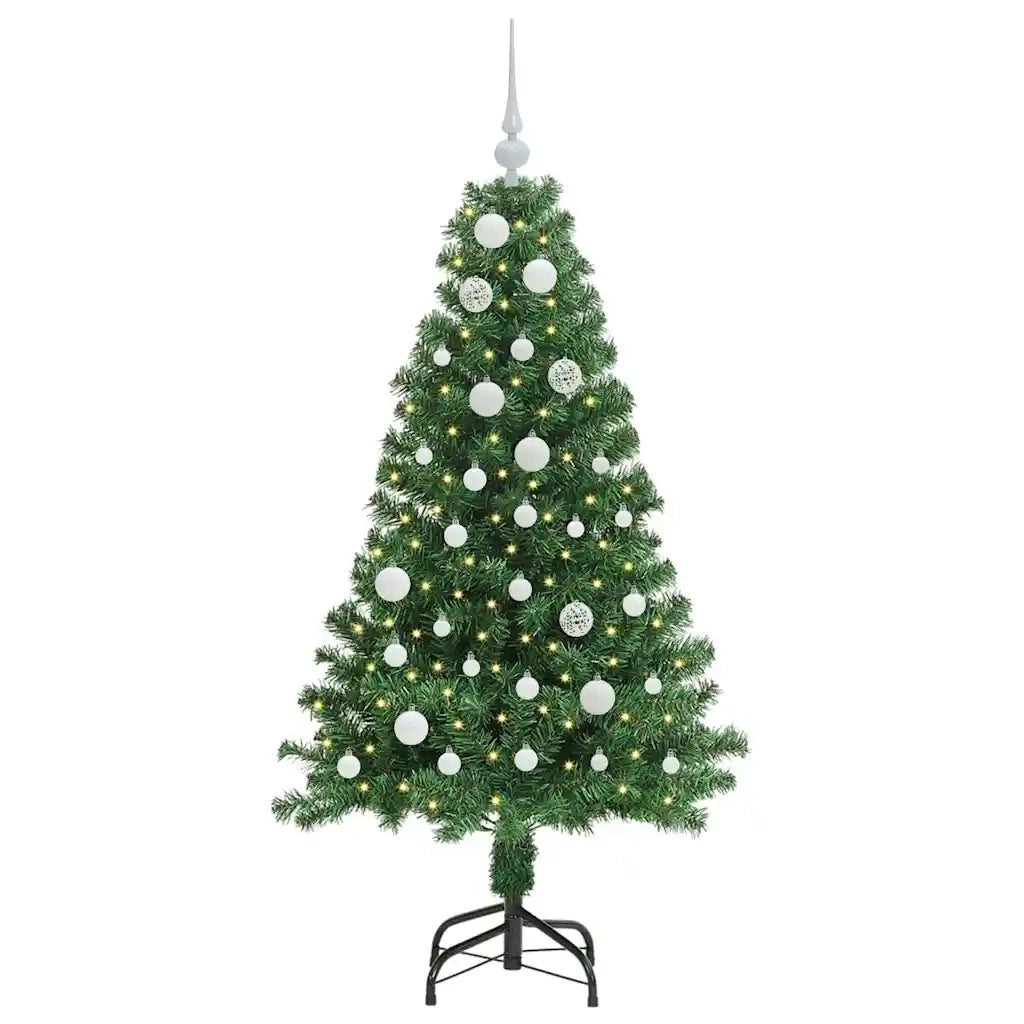 Albero di Natale artificiale con 150 LED Verde 150 cm 3396903