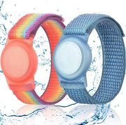Cinturini Waterresistenti per AirTag - Foderazione Completa - Foderati in Nylon - Set da 2 - Adatto per Bambini