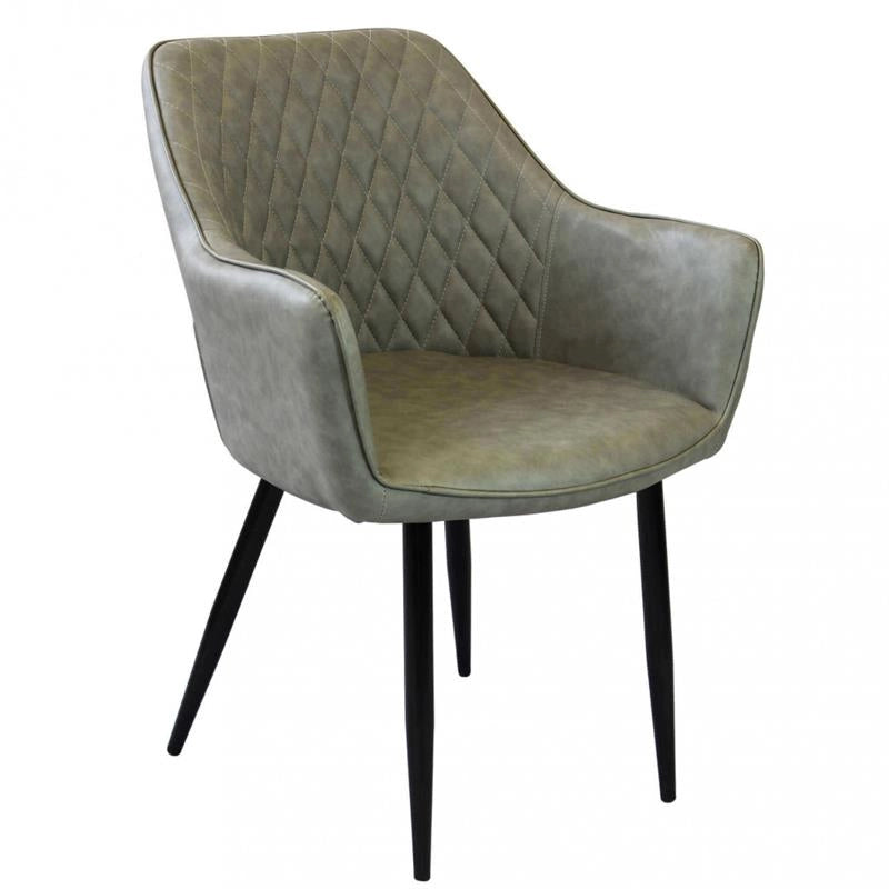 POLTRONA SINDY IN ECOPELLE 56 X 60 X 87 CM COLORE TORORA OKX