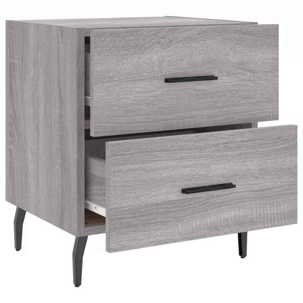 Comodino | Armadio da Notte | Mobiletto da notte Grigio Sonoma 40x35x47,5 cm in Legno Multistrato
