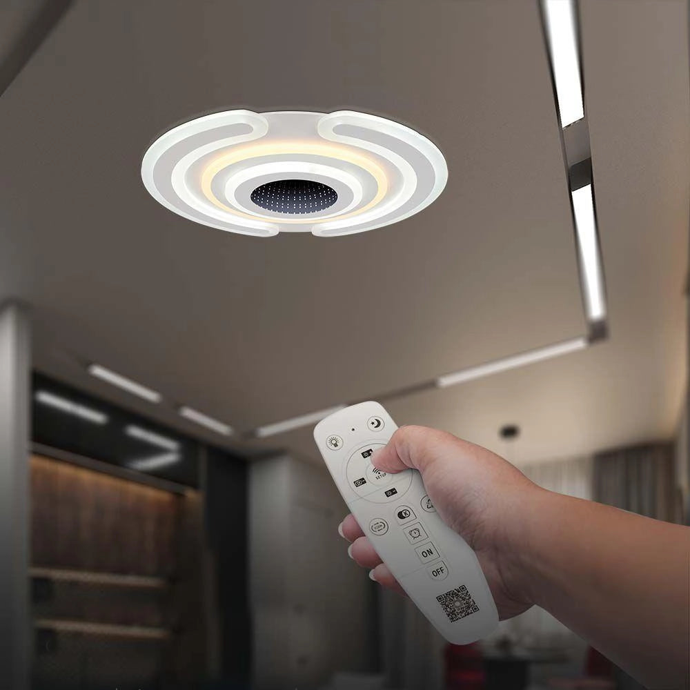 Plafoniera LED dimmerabile con telecomando CCT 95W V-TAC