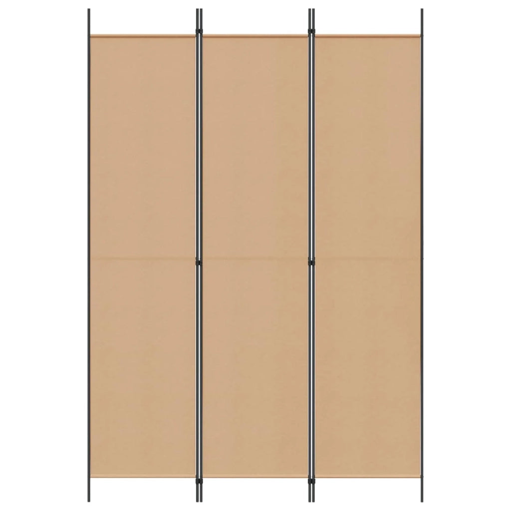 Divisorio Ambienti | Divider per stanze | Paravento a 3 pannelli Beige 150 x 220 cm Tessuto