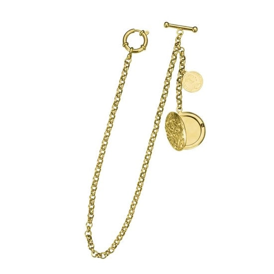 Orologio da collo con catena antico per uomo - Portafoglio con catena - Chiave inglese - Pendente con catena lunga - 31cm/12,2 pollici lunghezza della catena - 3,3 cm/1,3 pollici diametro