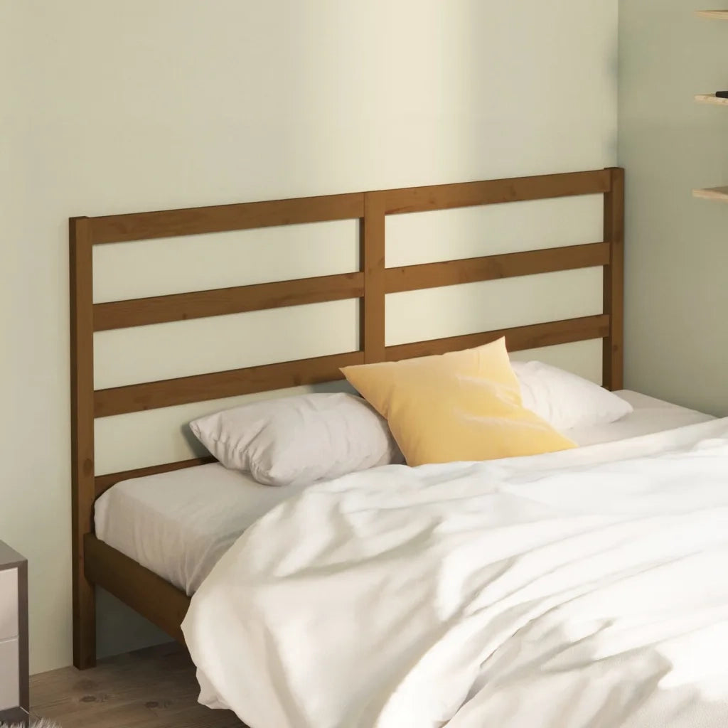 Testiera | Testata per Letto ambra 166x4x100 cm in Legno Massello di Pino