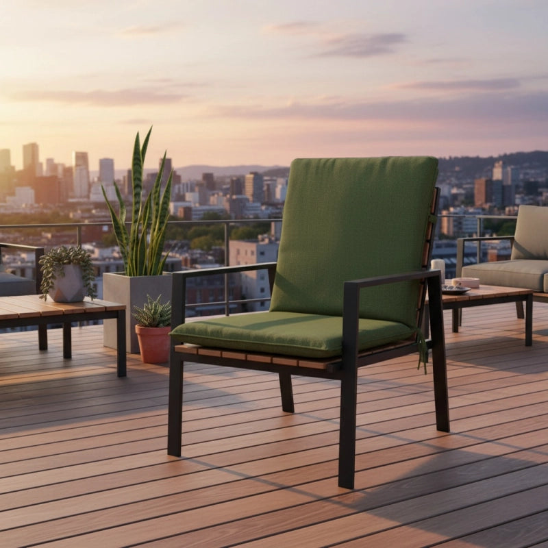 Coussin Canvas Eco+ dossier 49 x 97 cm - MADISON SÃ©rie Stacking Stool - Vert