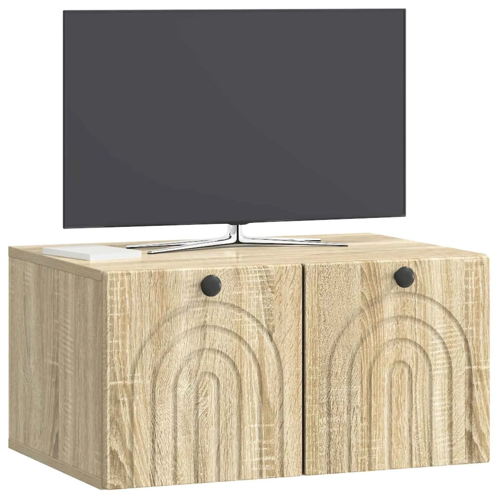 Mobile TV da Muro | Armadietto TV | Mobile Porta TV Rovere Sonoma 59,5 x 41 x 30 cm