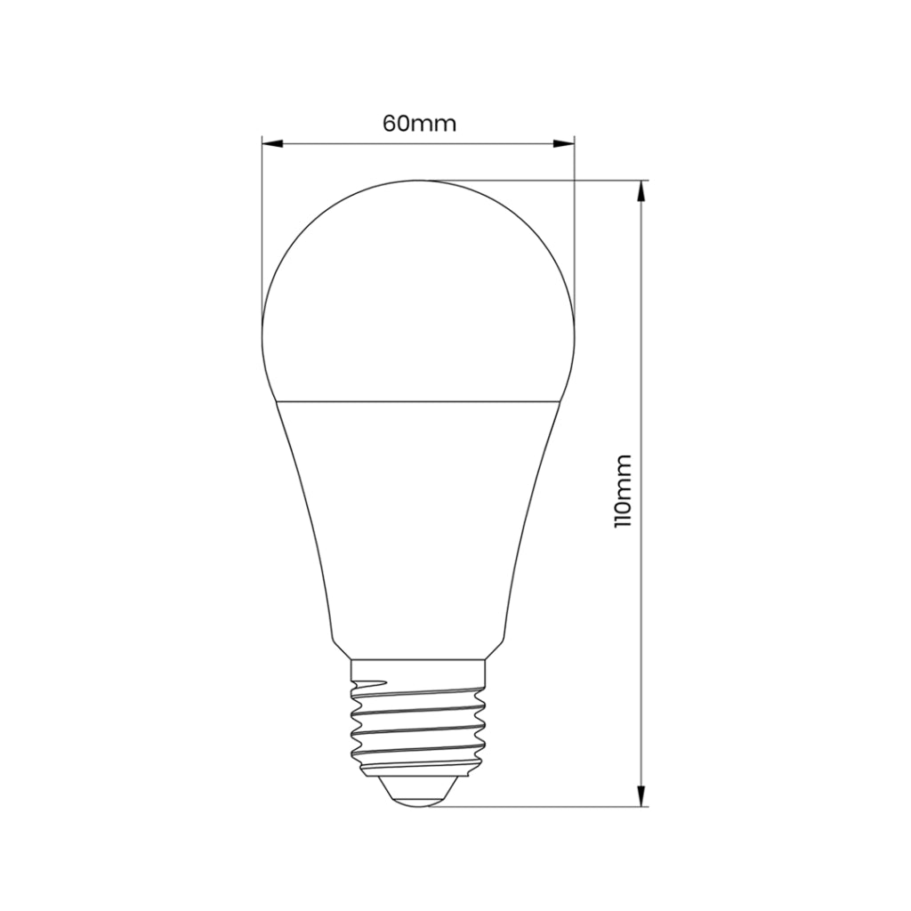 Lampadina LED 9W E27 sensore movimento e crepuscolo calda