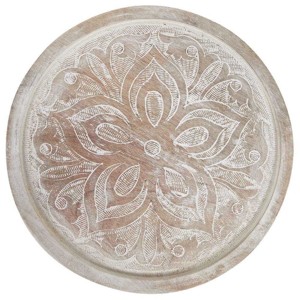 Alzata per torte con coperchio in legno di mango chiaro 29 x 29 x 23 cm Vassoio decorativo per torte Cupola portapasticceria