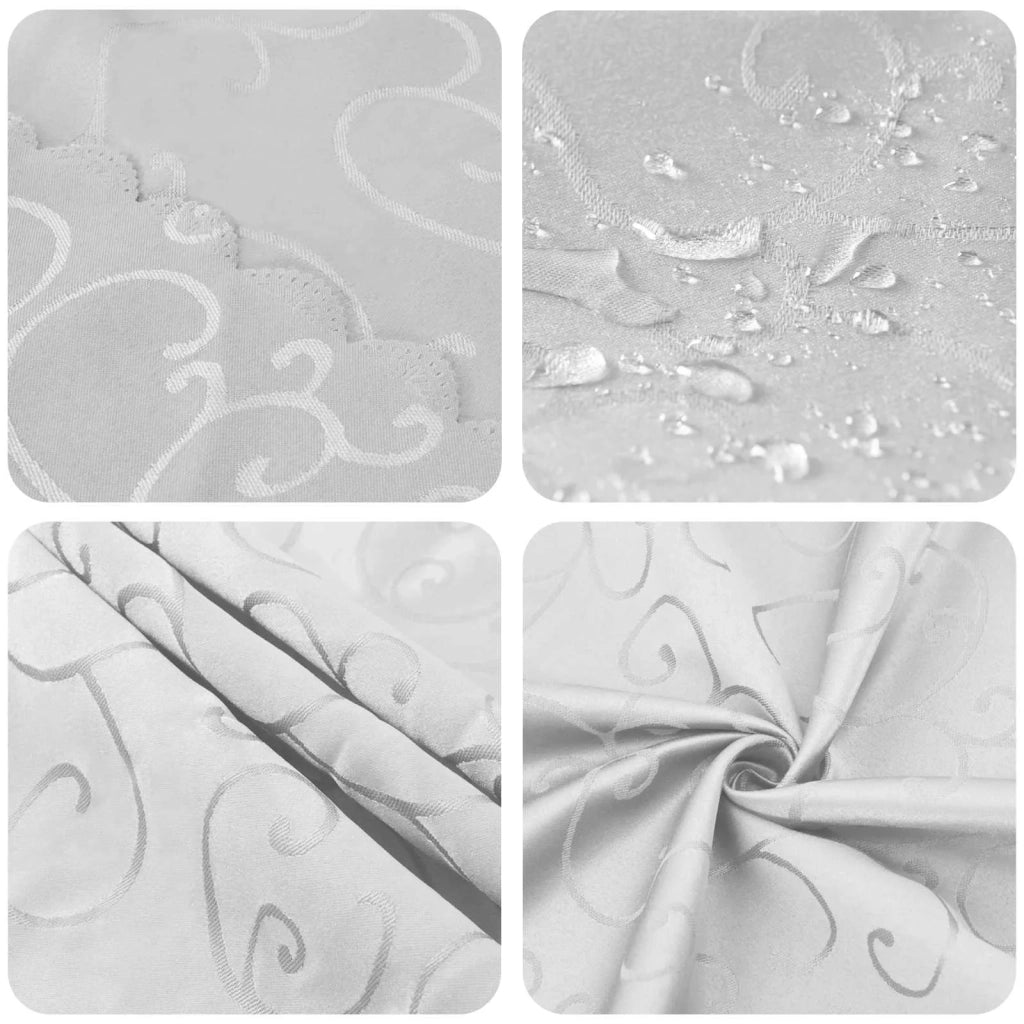 Tovaglia da Tavolo Rettangolare Bianco 110 x 140 cm 42040070