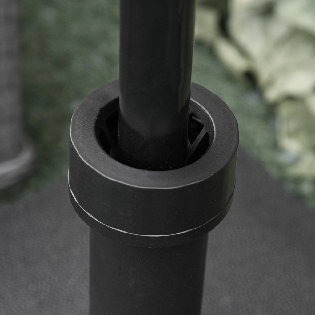 Base per Ombrellone con Ruote ¨C Minimal ¨C 45x45x39 cm Nero