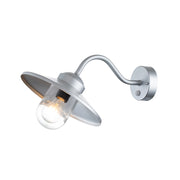 Applique esterno con sensore argento E27 60W Klampenborg