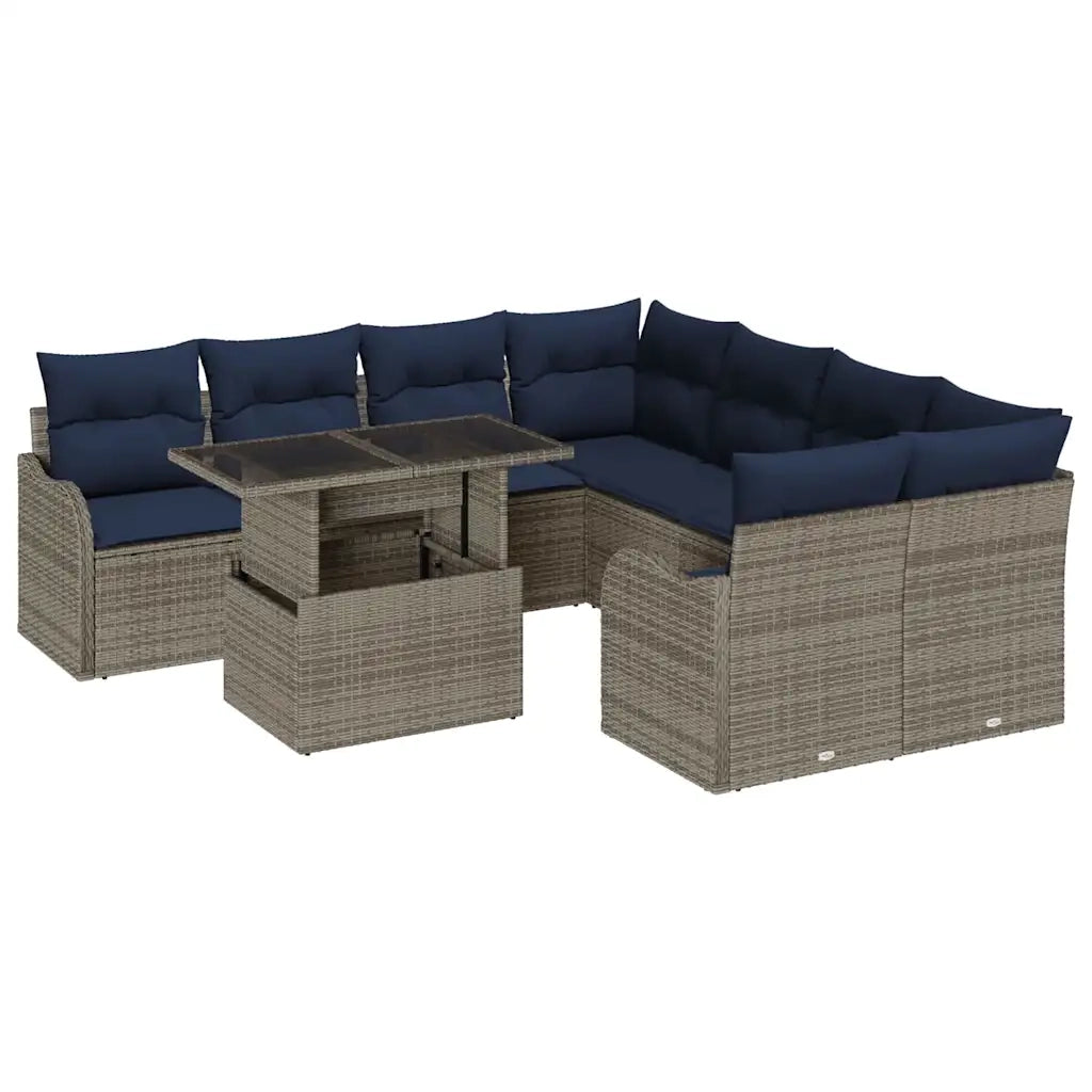 Set da pranzo 9 pz Grigio 3348441