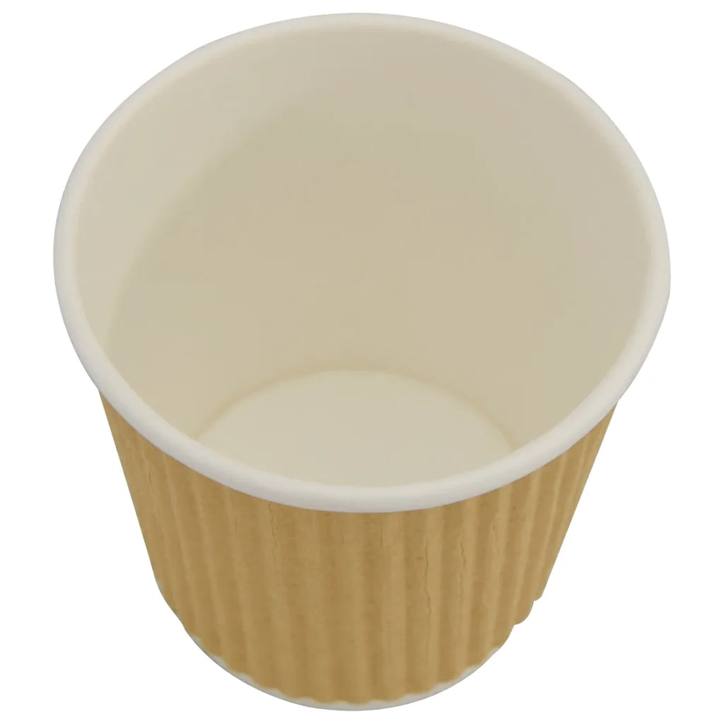 Bicchieri da Caffè in Carta 1000 pz 4oz 100ml Marrone 4102798