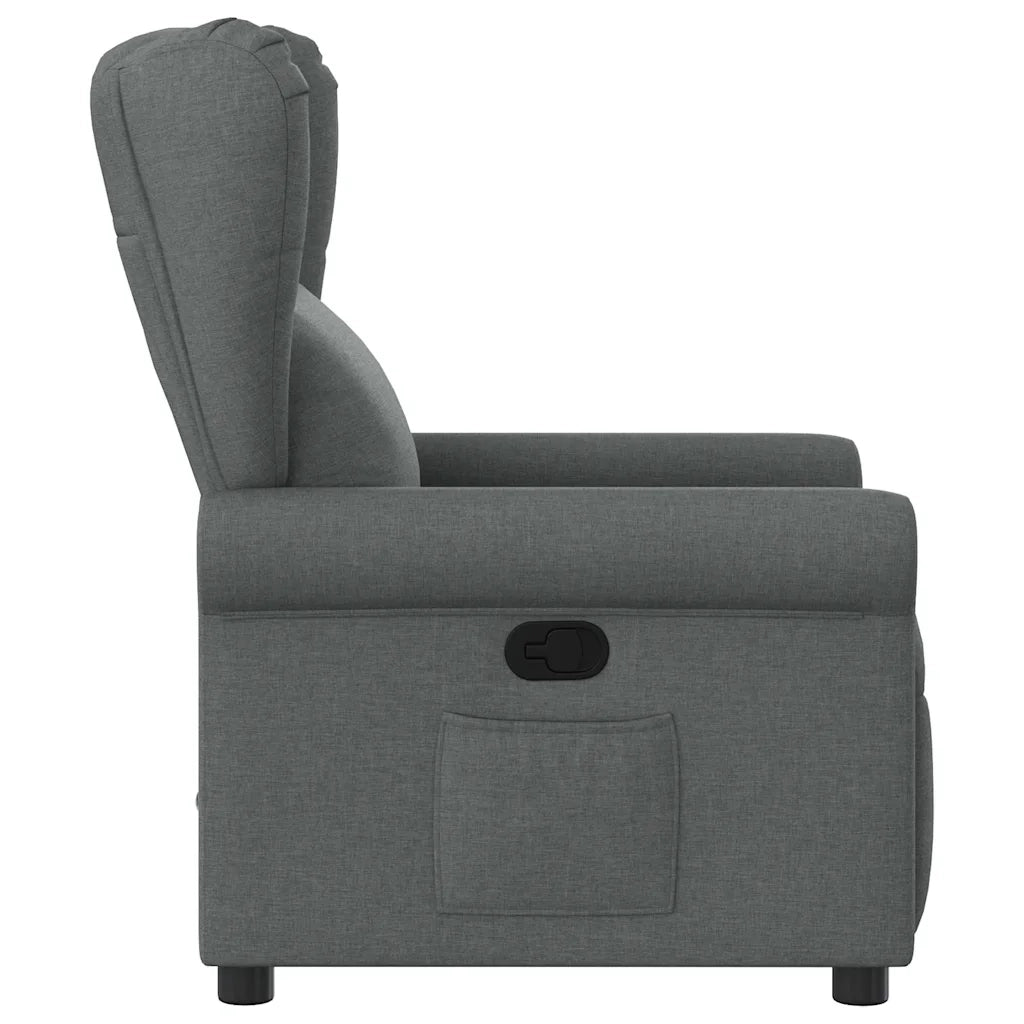 Poltrona Reclinabile in Tessuto Grigio Scuro 4015657
