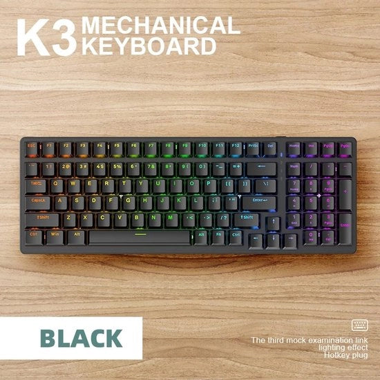 Tastiera da gioco K3 - meccanica - per gamer - tipo C - tastiera da computer