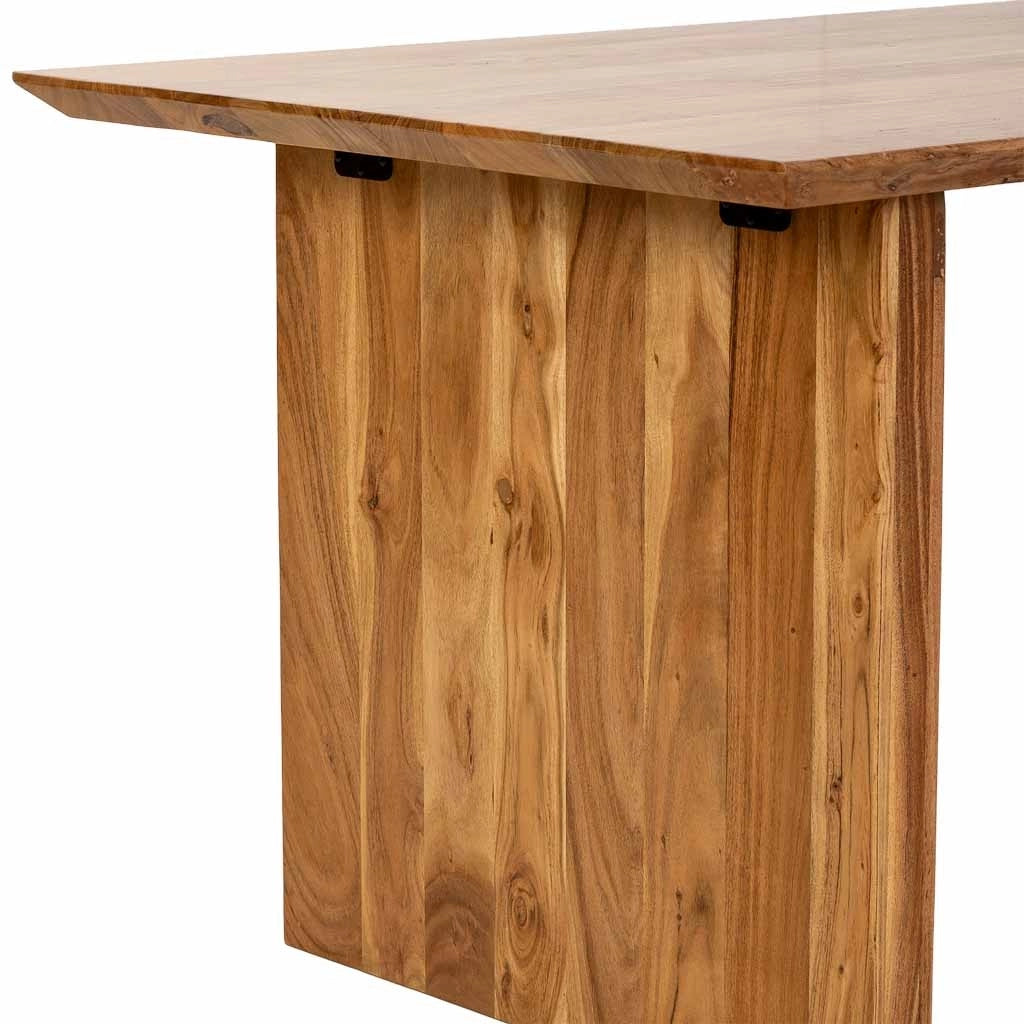 Tavolo da pranzo in legno marrone 160x90x76h cm