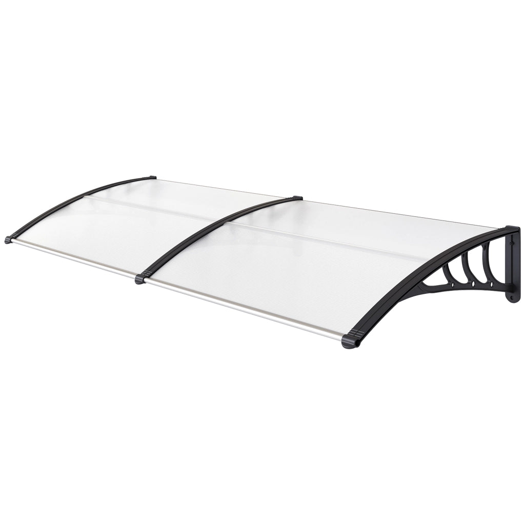 Tettoia per Porta d'Ingresso ¨C Minimal ¨C 75x195x23 cm Poli carbonato Trasparente