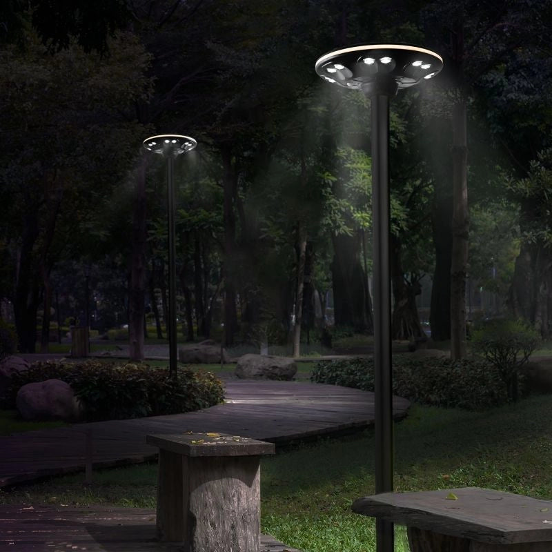 Lampione solare LED Videx 15W 1400lm PIR con telecomando IP54