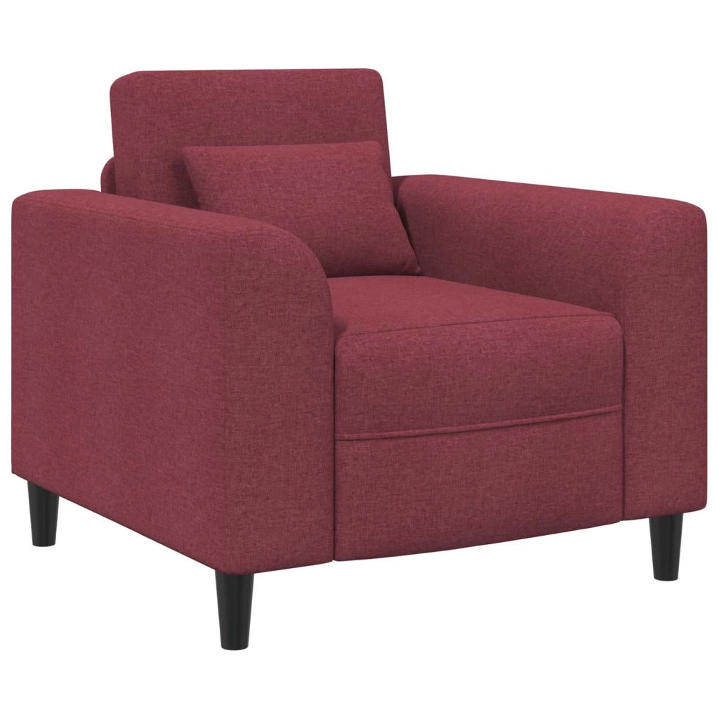 Poltrona Rosso Vino Tessuto 42042457