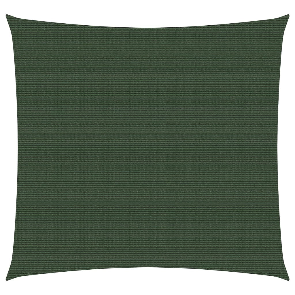 Vela ombreggiante 160 g/m² verde scuro 5 x 5 m HDPE 02_0009438