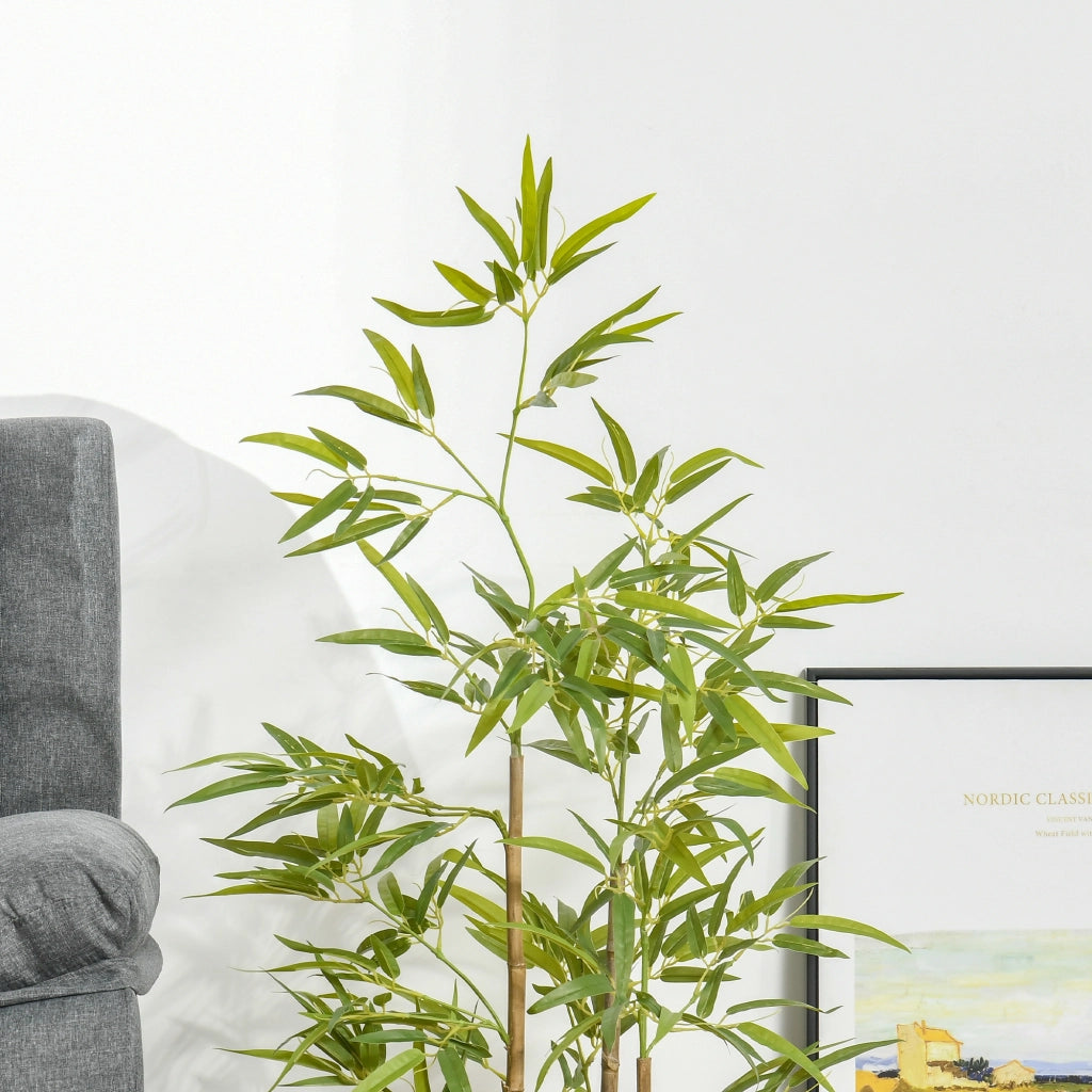 Pianta Artificiale Bamb¨´ Realistica ¨C Minimal ¨C 120 cm in Vaso