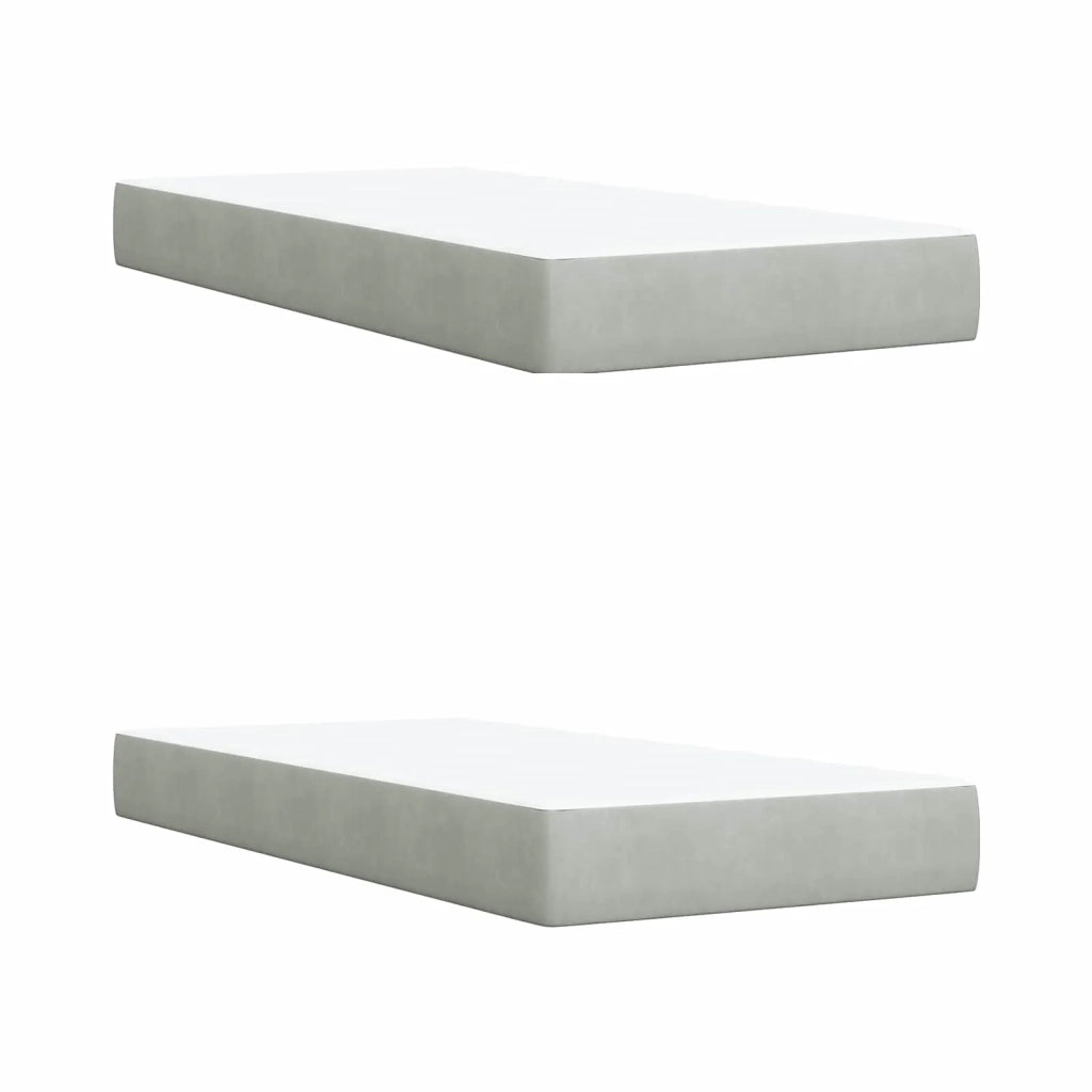 Letto con contenitore LED e materasso Grigio Chiaro 3460092