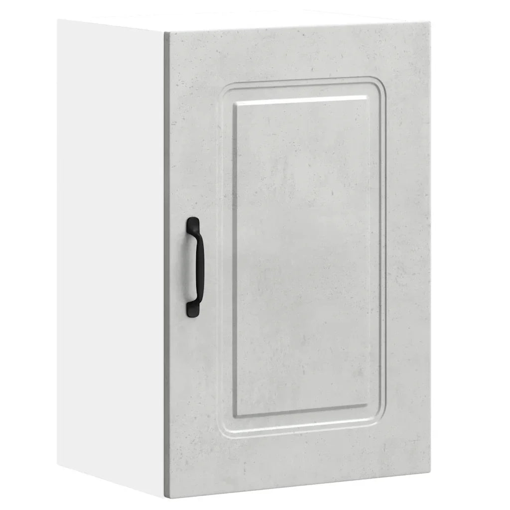 Pensile da cucina Kalmar 40 x 31 x 60 cm ampio spazio contenitivo stile moderno legno composito grigio cemento 02_0049974