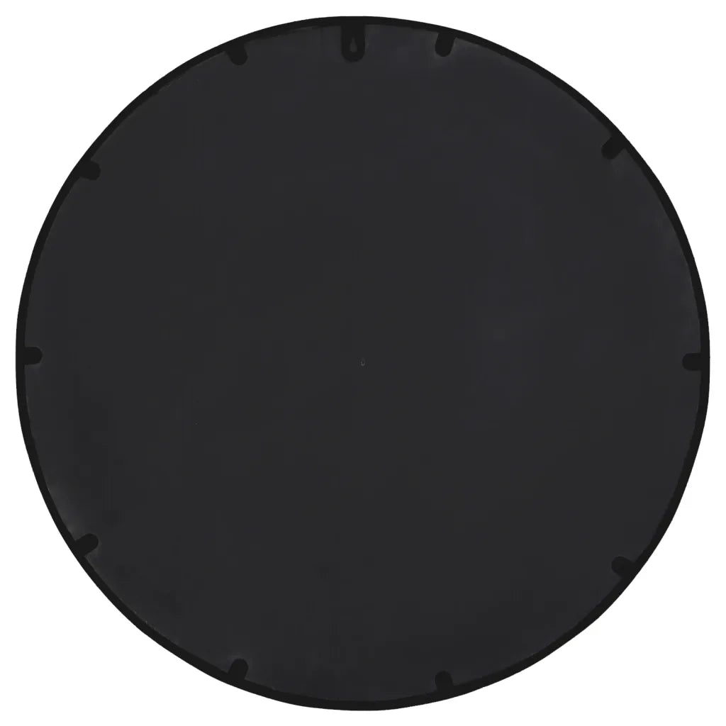 Specchio da Giardino Nero 60x4 cm in Ferro Rotondo da Esterno 318360