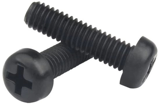 Viti in nylon - M8x15mm - Nero - Leggeri e resistenti - 40 pezzi