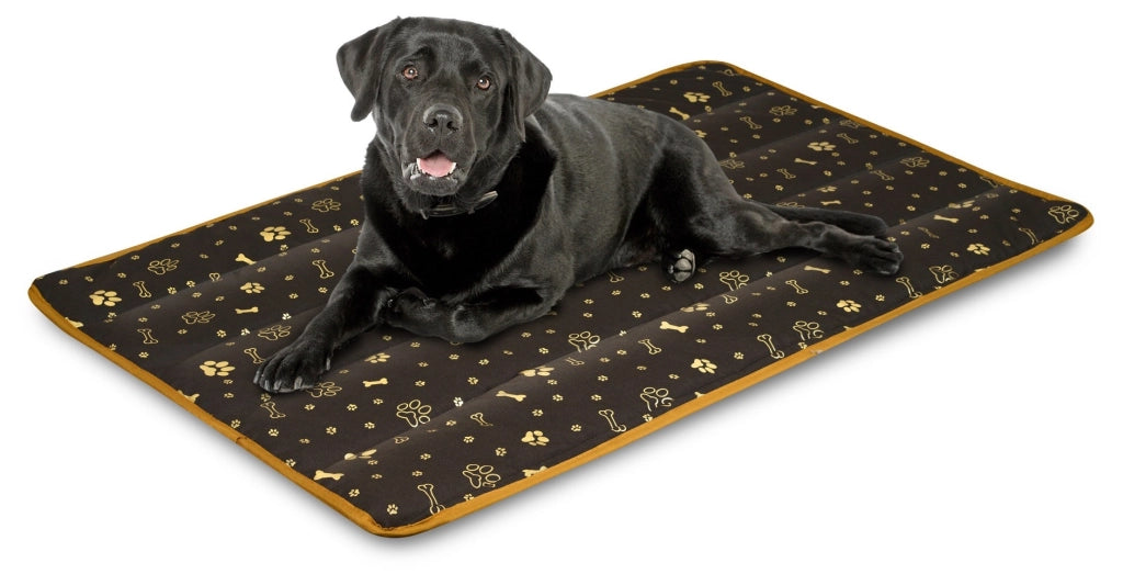 AIO FACTORY 100x70 cm Tappetino per cuccia per cani impermeabile Golden Bones