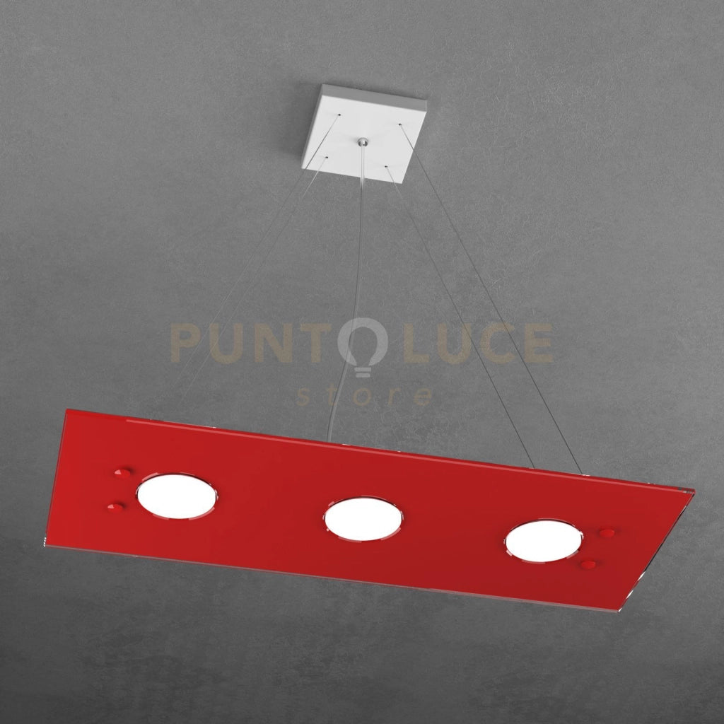 PATH SOSPENSIONE 3 LUCI ROSSO 1141-S3 R-RO