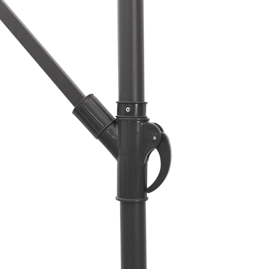 Ombrellone Giardino-Ombrello da Balcone con Palo in Acciaio Blu 269x269x235 cm