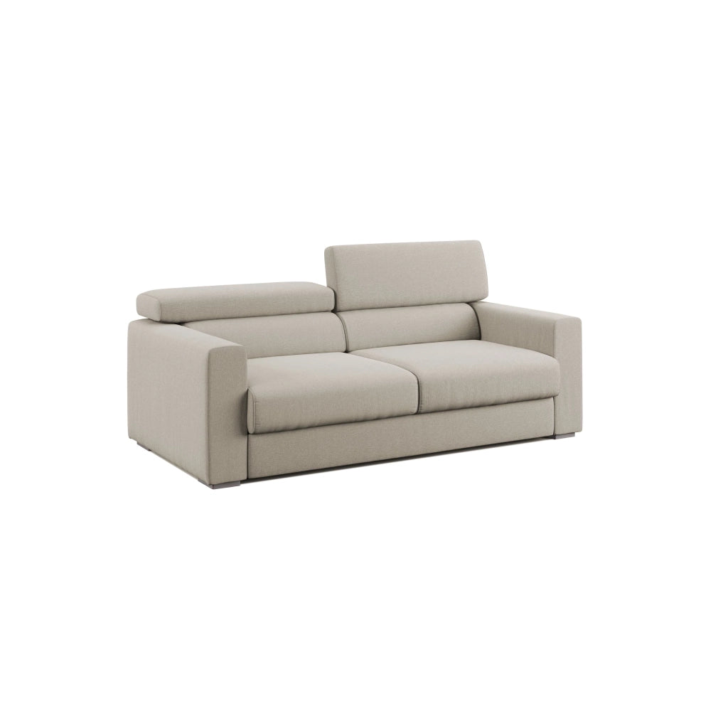 Dylan Divano con pouf estraibile 188 cm panna